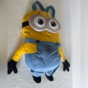 Minion Plush Backpack - Yellow and Blue
